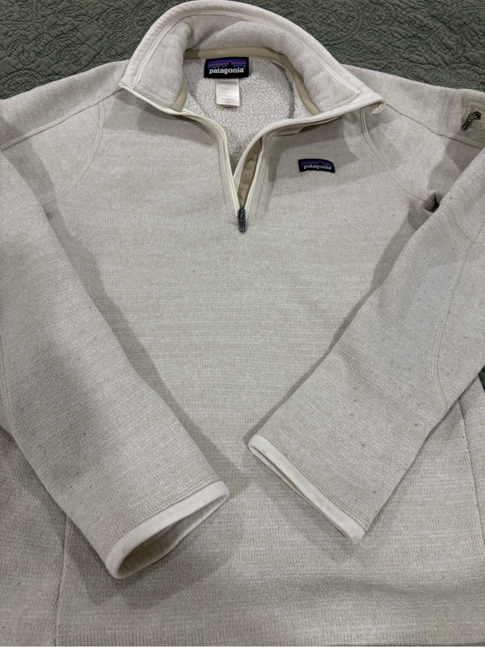 Patagonia Men’s Half-Zip Fleece Pullover - Cream